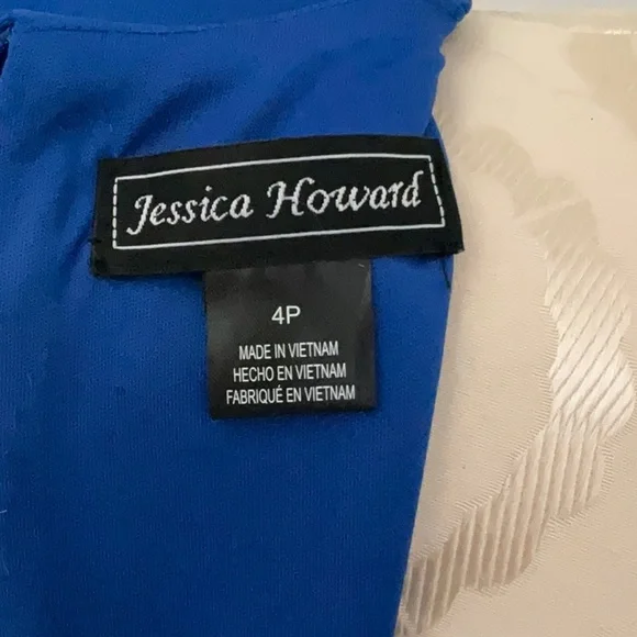 Jessica Howard Blue Ruched Wrap Maxi Dress - Picture 7 of 11